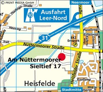 Auschnitt Karte Leer